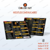 Professional Dark Fast Food Menu Card Design