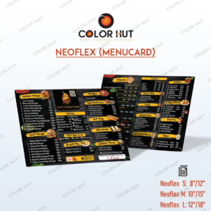 Professional Dark Fast Food Menu Card Design