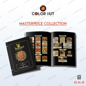 Deluxe Gallery Black Edition Menu Design and Printing