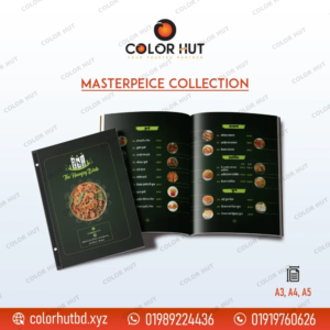 Restaurant, cafe, fast food, fine dine business menu book design and printing service.