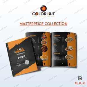 Custom menu design and printing services at USA, Bnagladesh, UK, Canada, Malaysia UAE and many more countries.